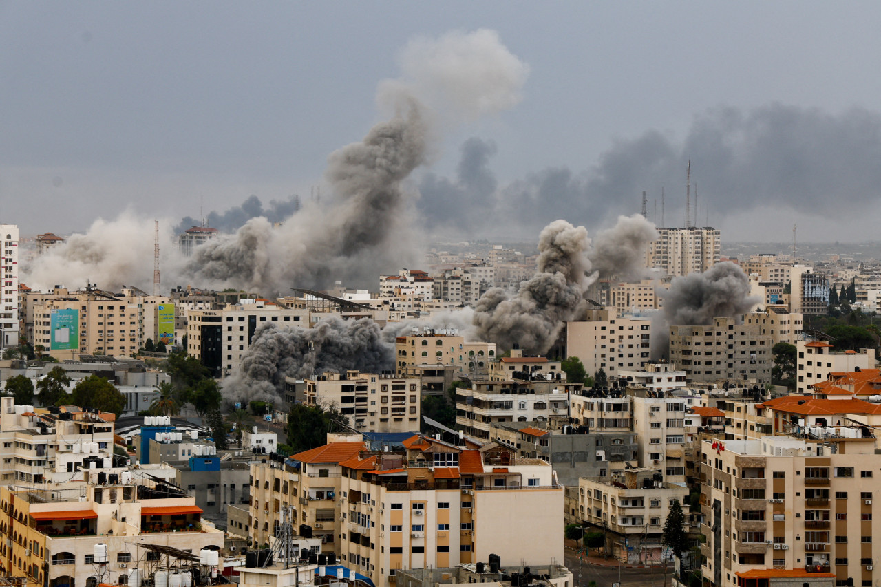 Bombardeos israelíes en Gaza. Foto: Reuters