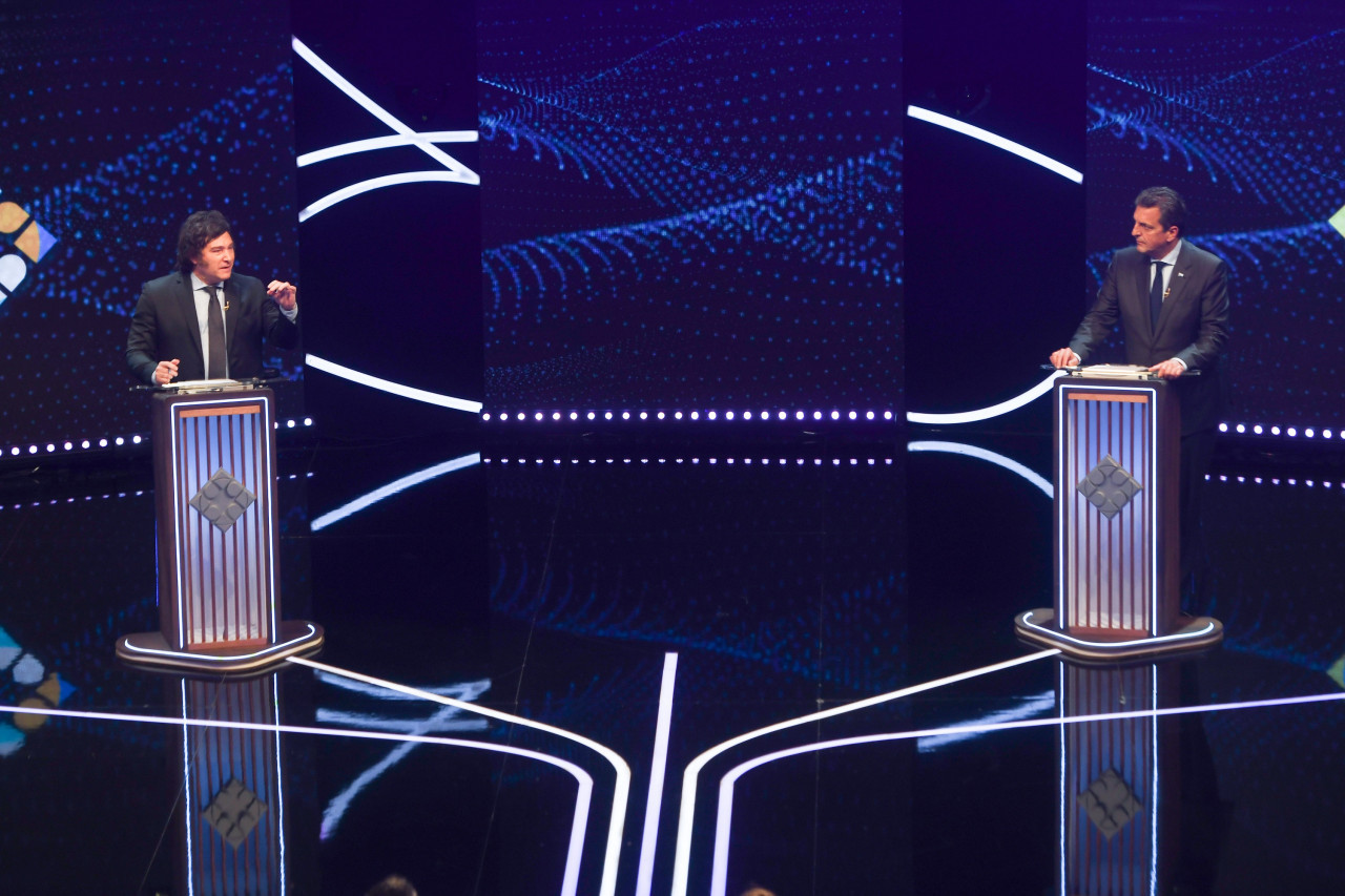 Debate presidencial 2023. Foto: NA.