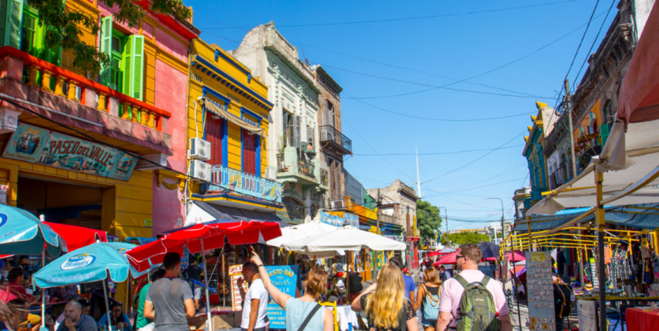 Calle Caminito. Foto: Turismo Buenos Aires.