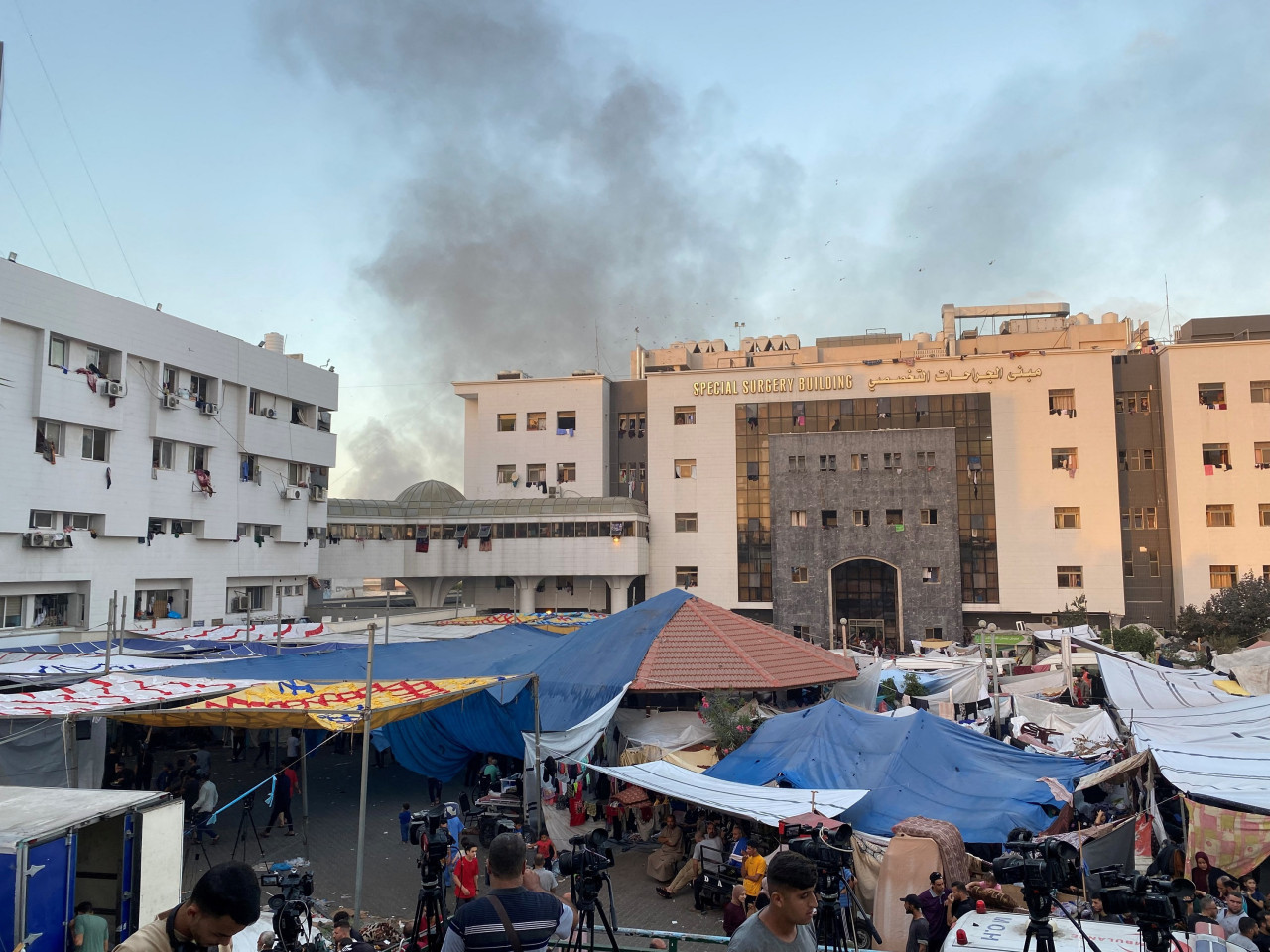 Hospital Al Shifa en Gaza. Foto: Reuters.