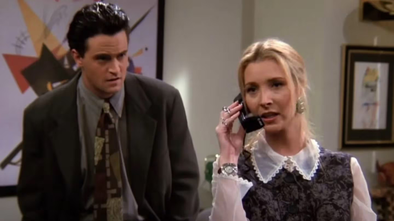 Lisa Kudrow y Matthew Perry. Foto: Captura Youtube Friends