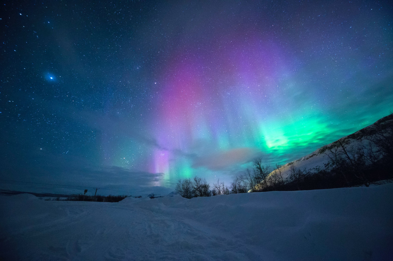 Northern lights.  Photo: Unsplash