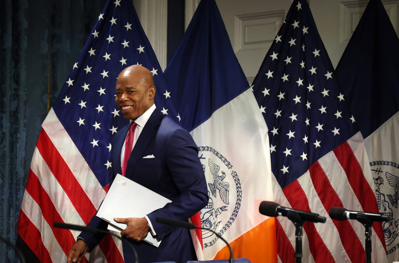 Eric Adams, alcalde de Nueva York. Foto: Reuters