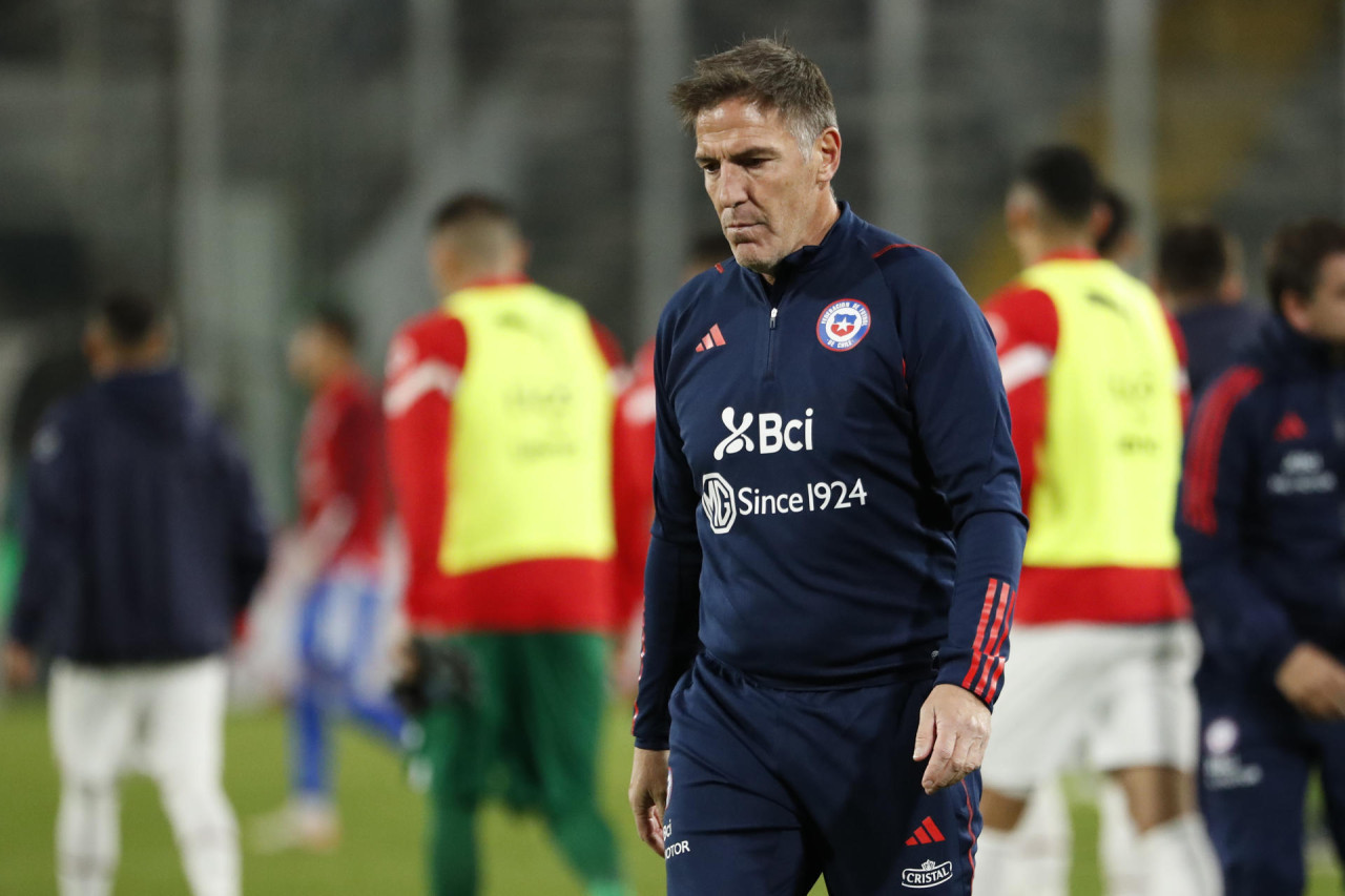 Eduardo Berizzo en la Selección de Chile. Foto: EFE.