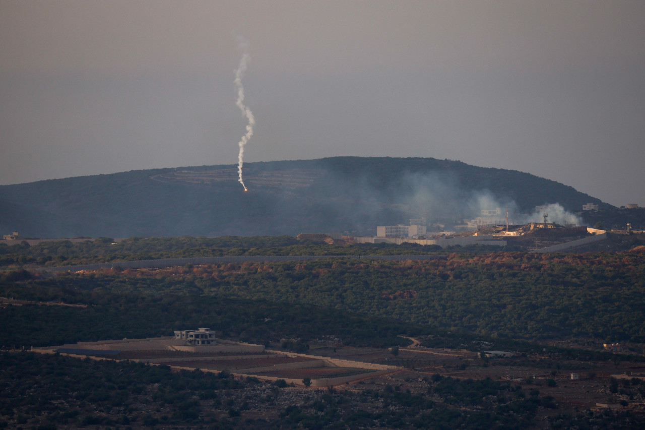 Combates en la frontera Israel-Líbano. Foto: Reuters