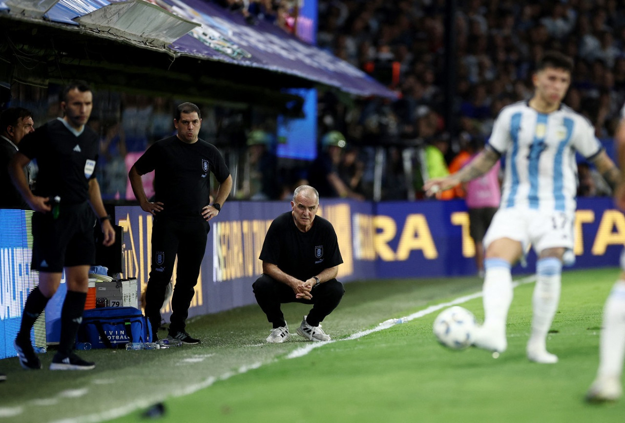 Marcelo Bielsa elogió a Lionel Scaloni. Foto: NA.