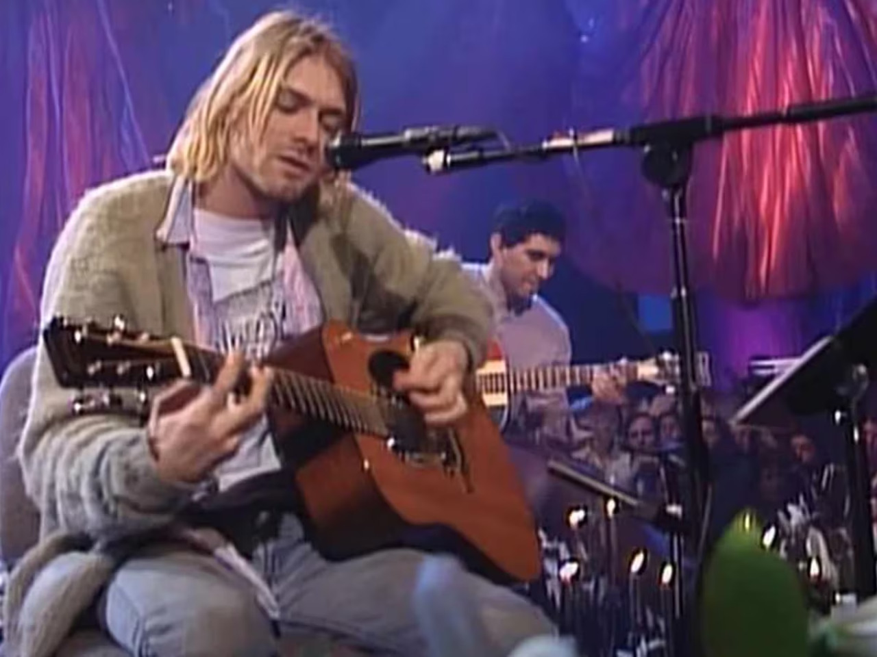 MTV Unplugged de Nirvana. Foto: captura video