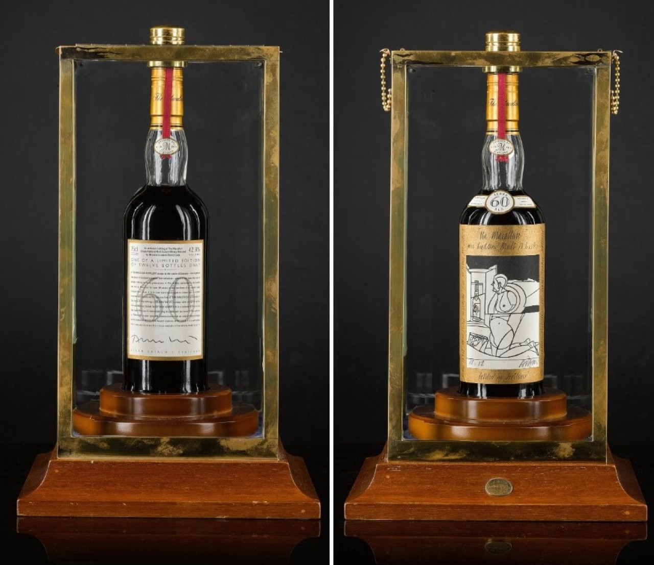 La botella de The Macallan 1926. Foto: Sothebys