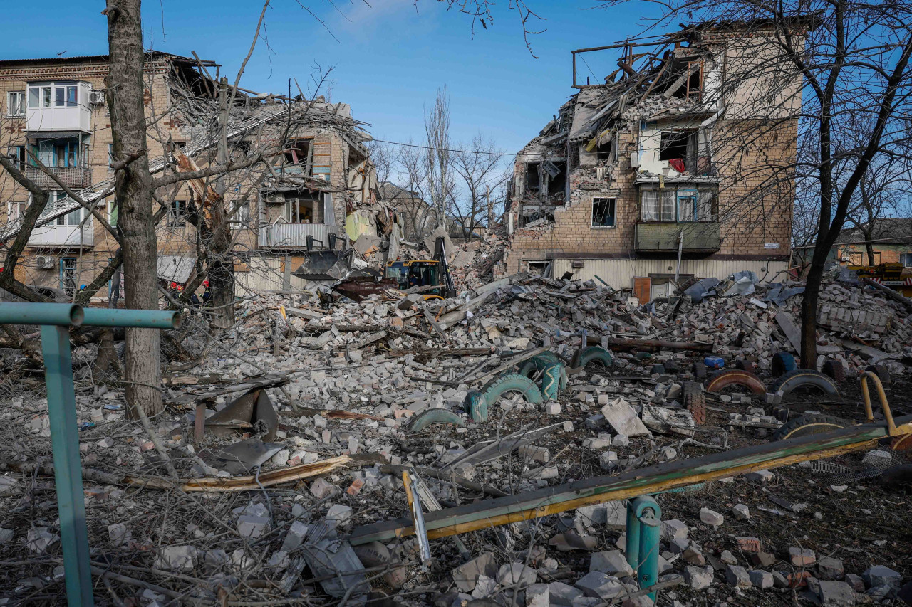 Destrucciones cerca del río Dniéper. Foto: Reuters.