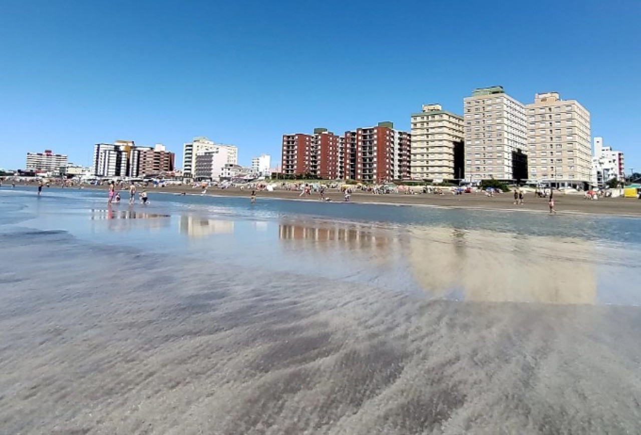 Playa de Mar de Ajó, Costa Atlántica. Foto: NA