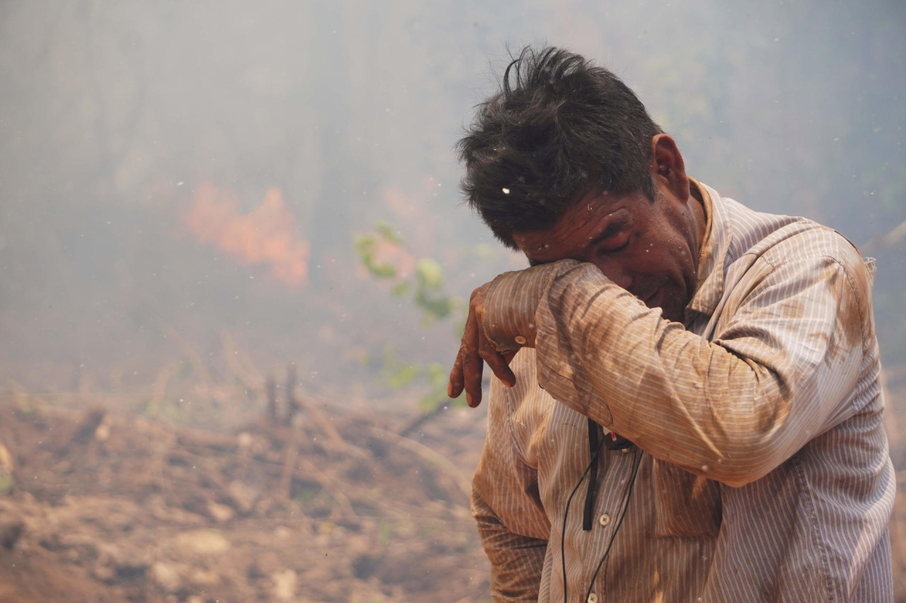 Incendios forestales en Bolivia. Foto: EFE