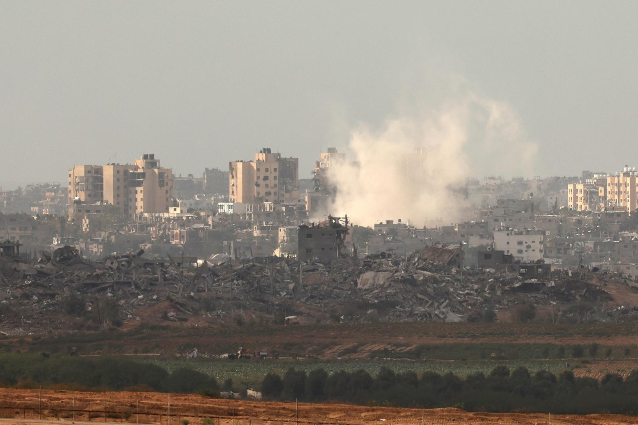 Bombardeos en hospital Indonesio en Gaza. Foto: EFE.