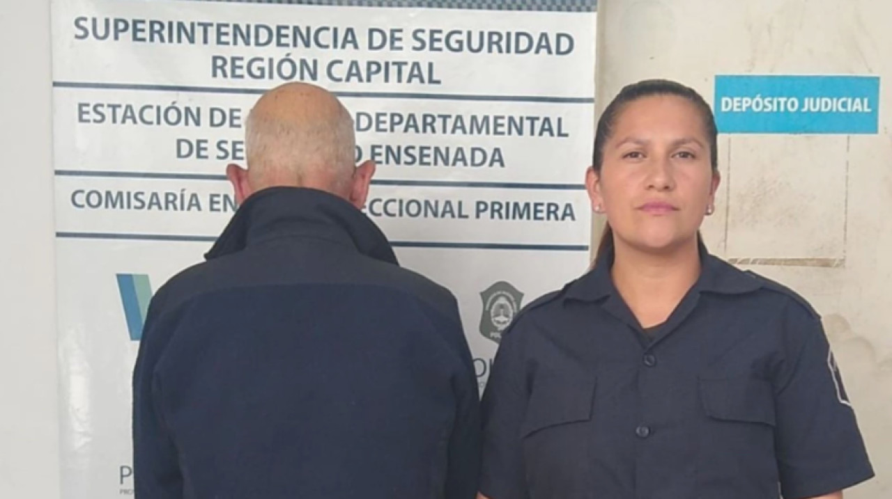 Raúl Osvaldo Colman, de 68 años, fue detenido cuando quiso emitir su voto en la Escuela N°2. Foto: NA.