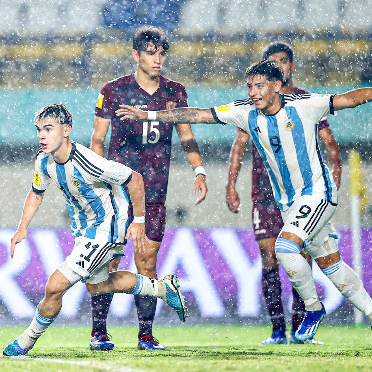 Argentina goleó a Venezuela en el Mundial Sub 17. Foto: Twitter.