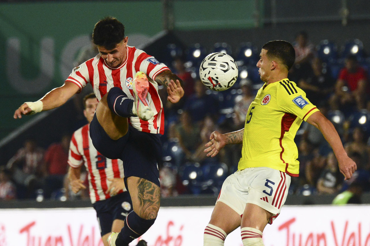 Colombia vs Paraguay. Foto: EFE