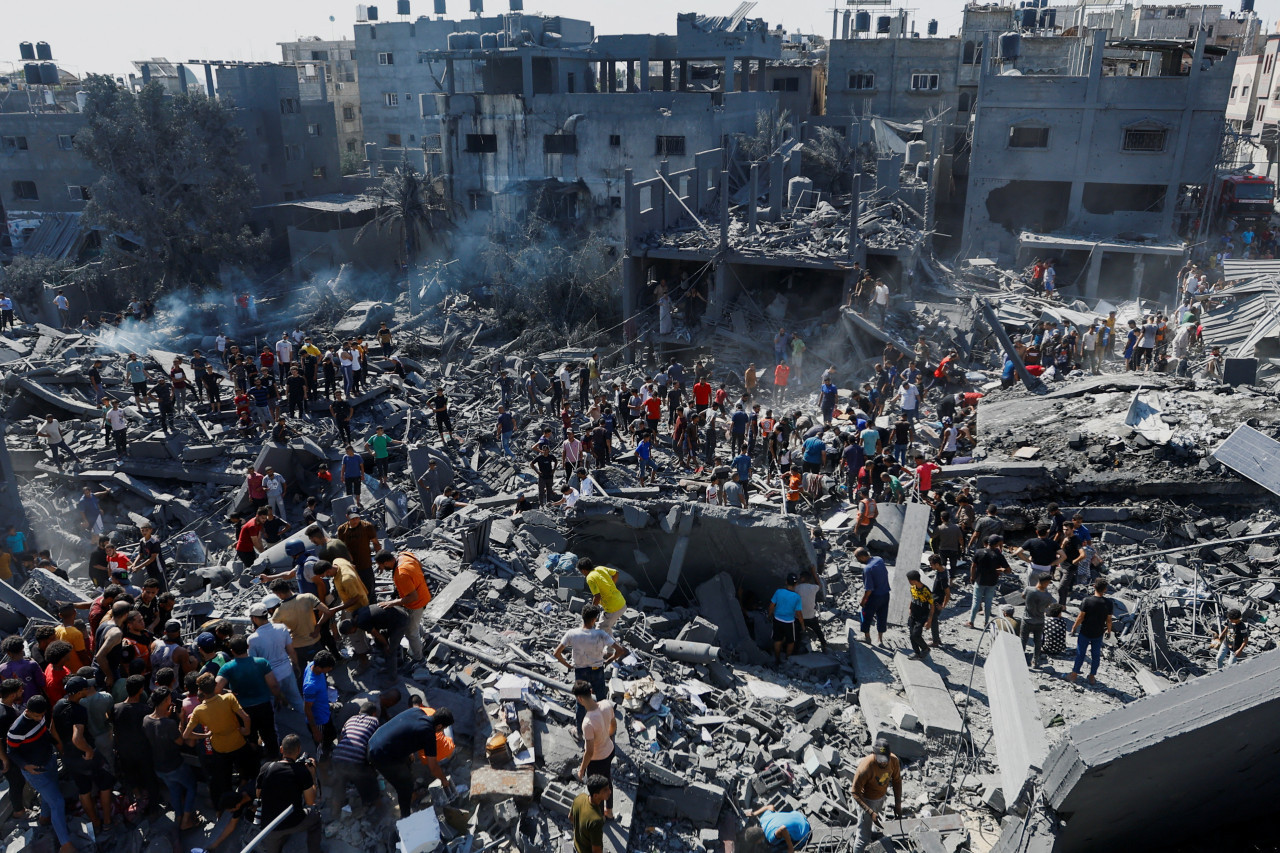 Bombardeos en Gaza. Reuters