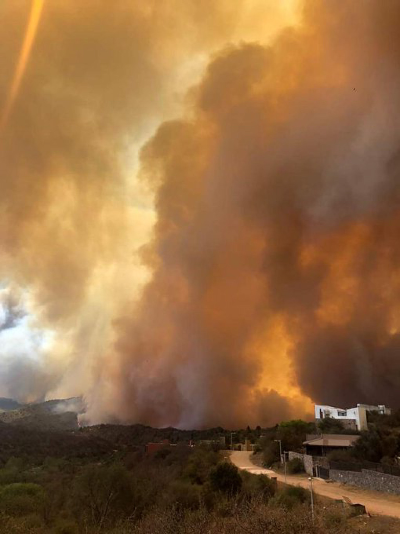 Incendios forestales en Córdoba. Foto: NA.