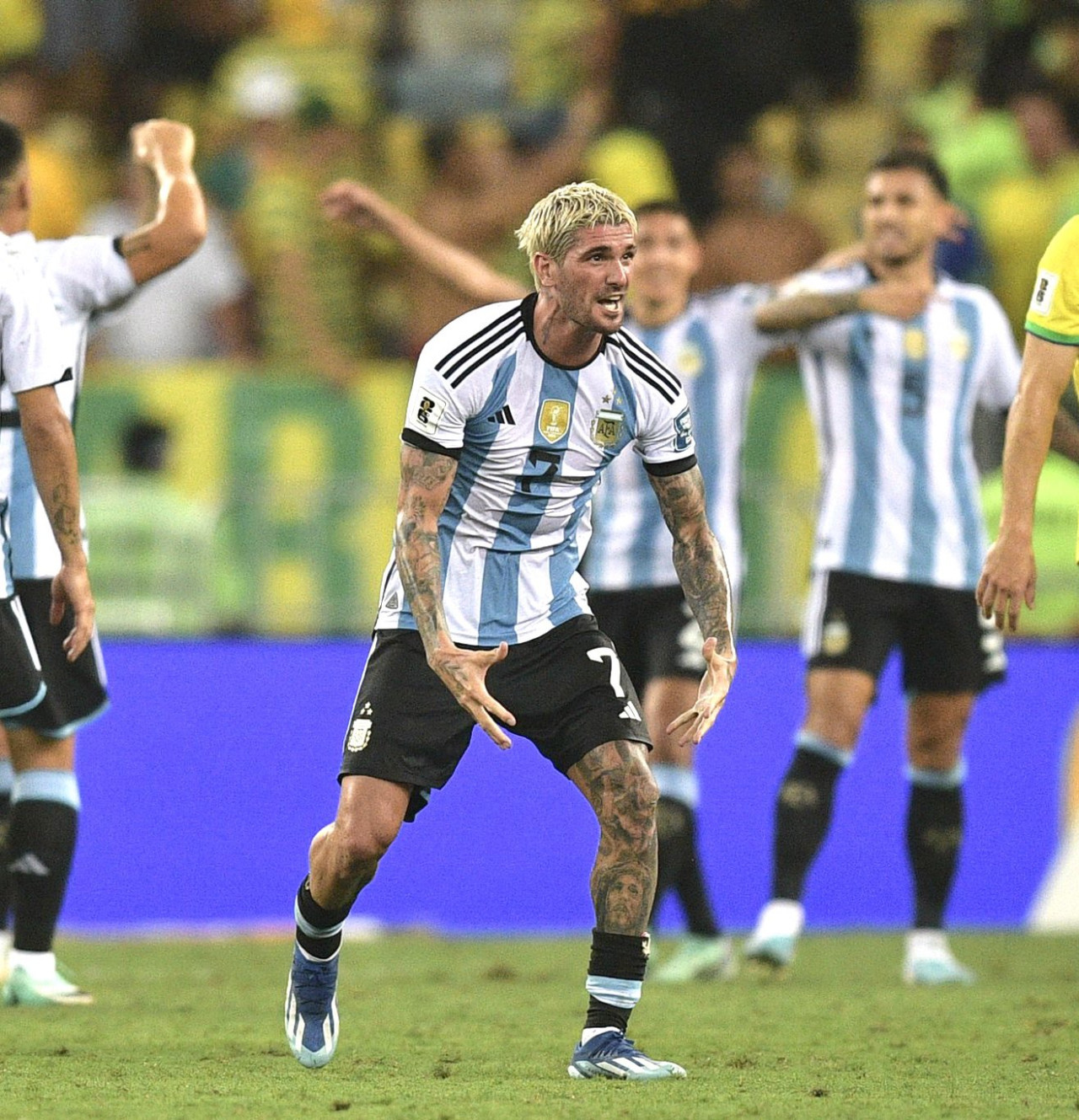 El 7 de la Selección Argentina.  Foto: Instagram @rodridepaul