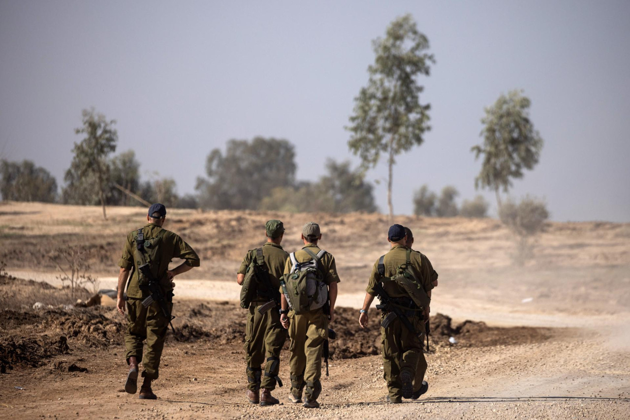 Soldados israelíes en la Franja de Gaza. Foto: EFE.
