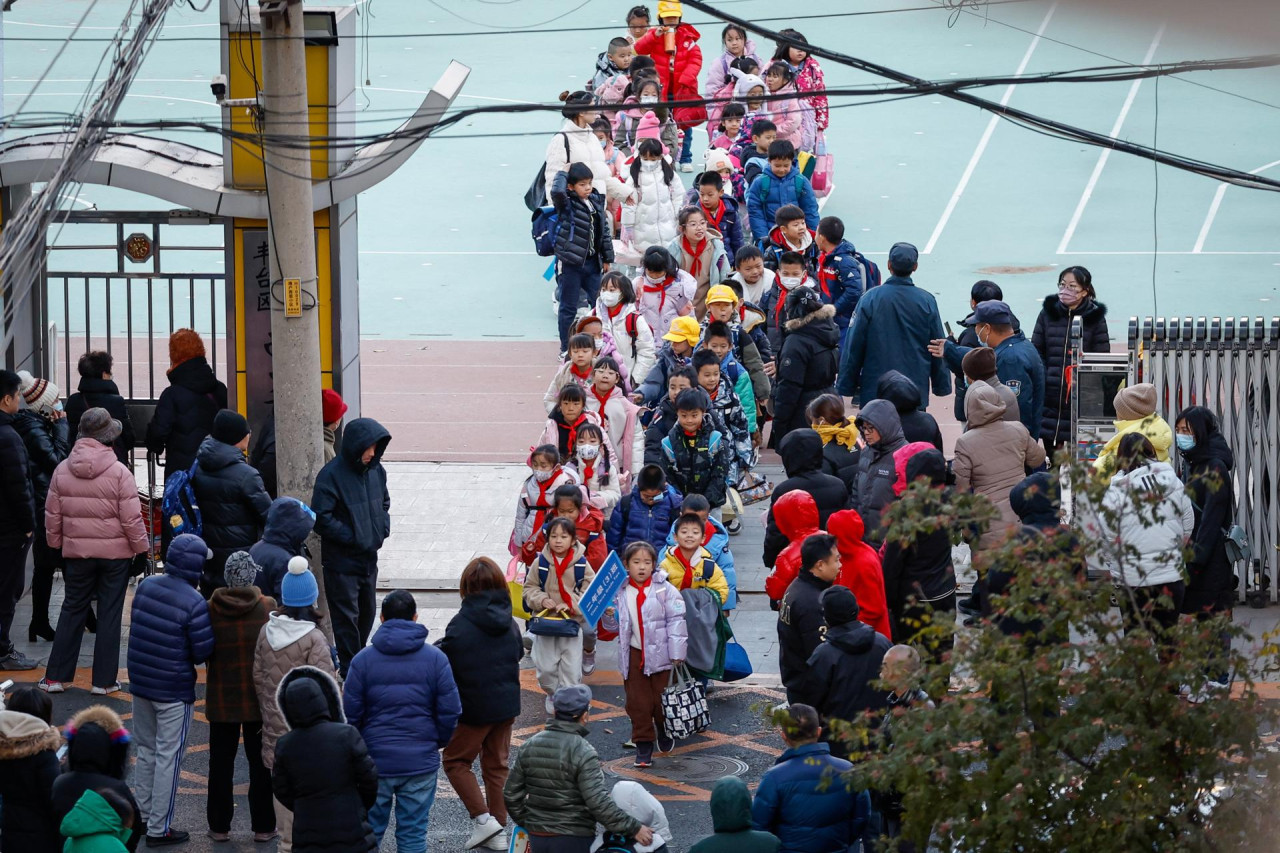 Aumento de enfermedades respiratorias en China. Foto: EFE.