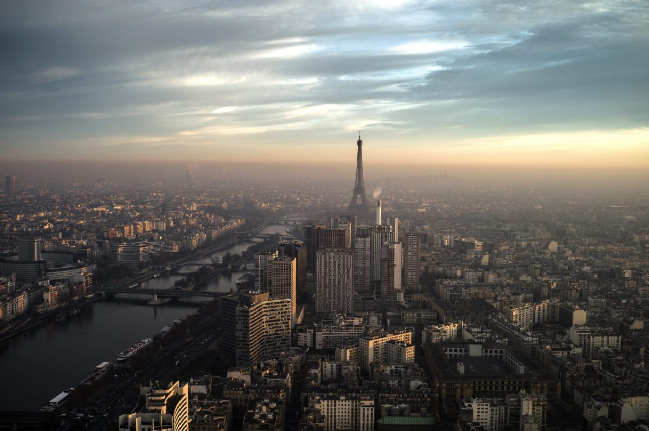 Contaminación en París. Foto: EFE