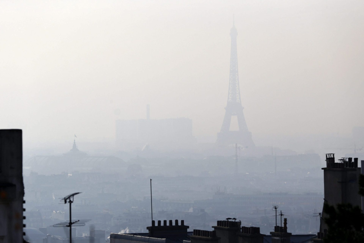 Contaminación en París. Foto: EFE