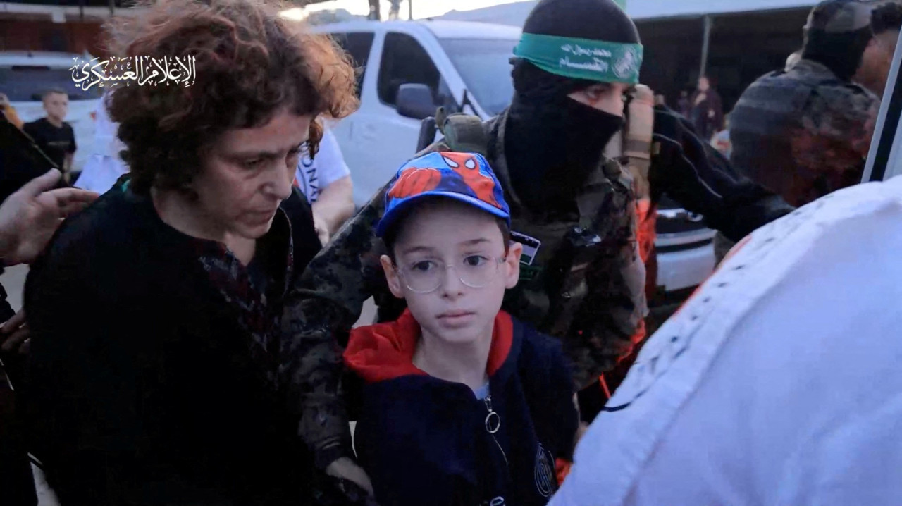 Rehenes israelíes de Hamás. Foto: Reuters.