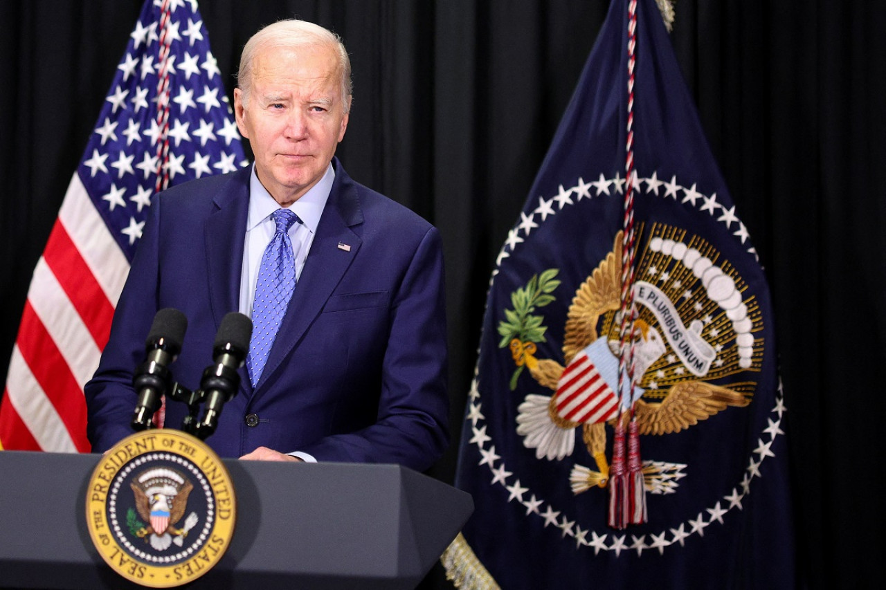 Joe Biden prometió "compromiso" y "trabajo" para extender la tregua en Gaza. Foto: Reuters.