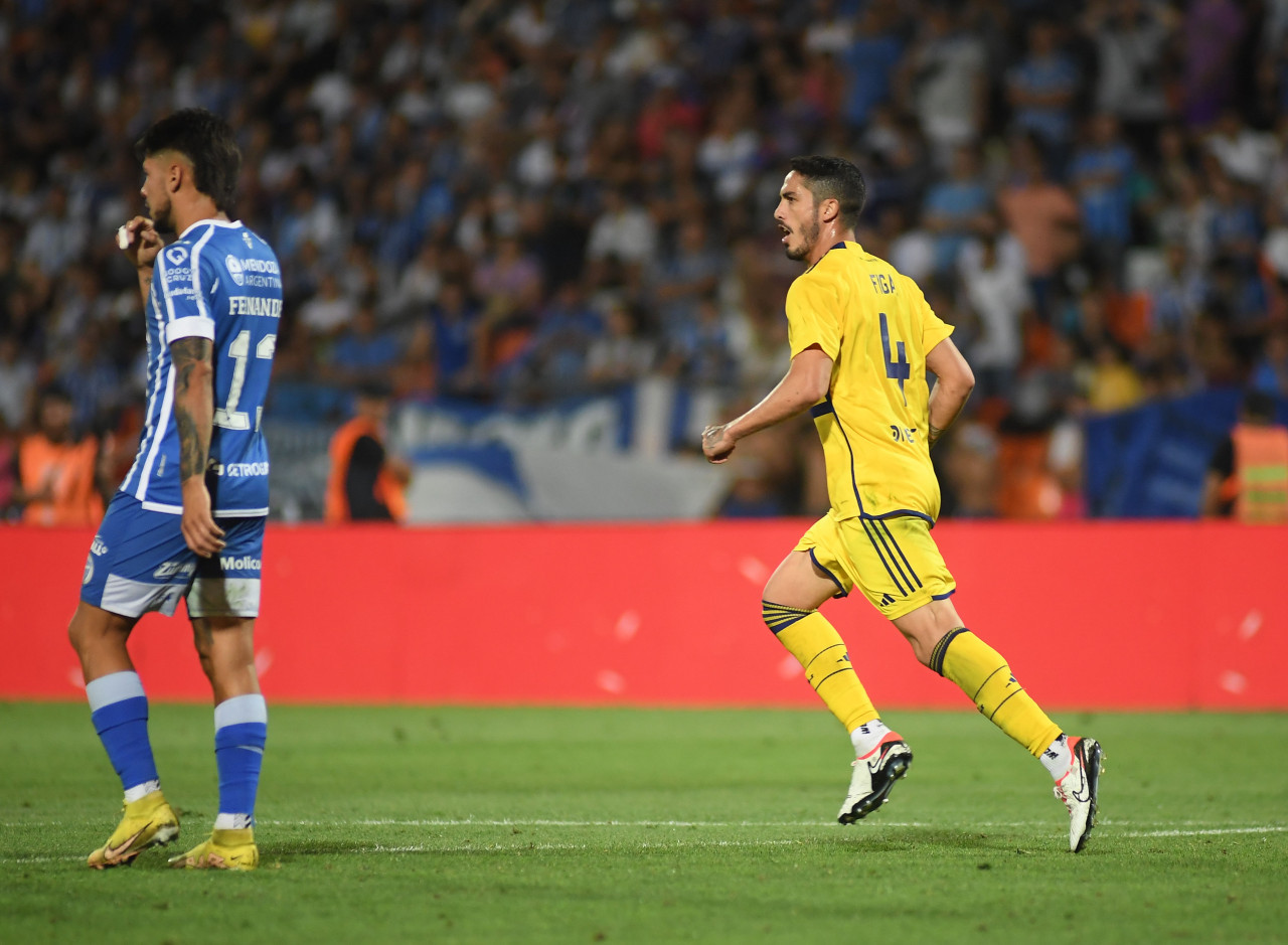 Nicolás Figal; Godoy Cruz vs Boca Juniors. Foto: Télam