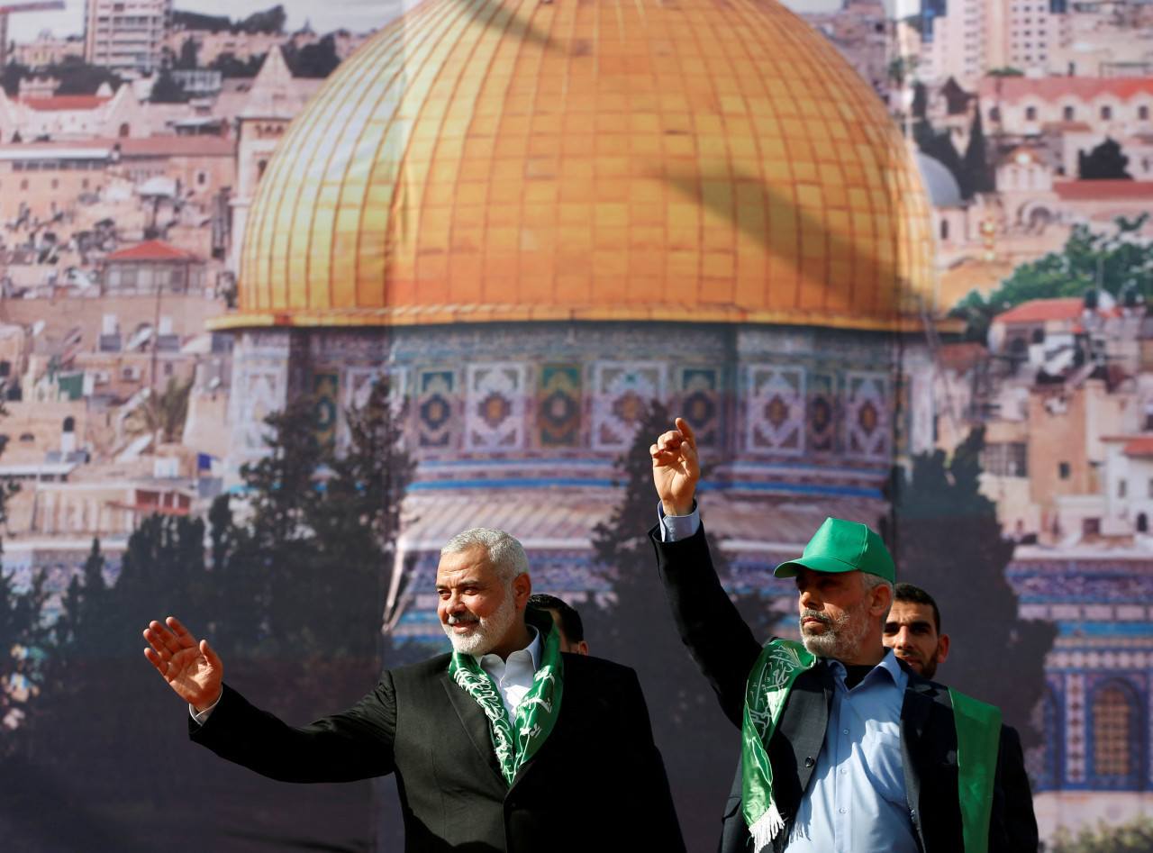 Sinwar, líder de Hamás. Foto: Reuters.