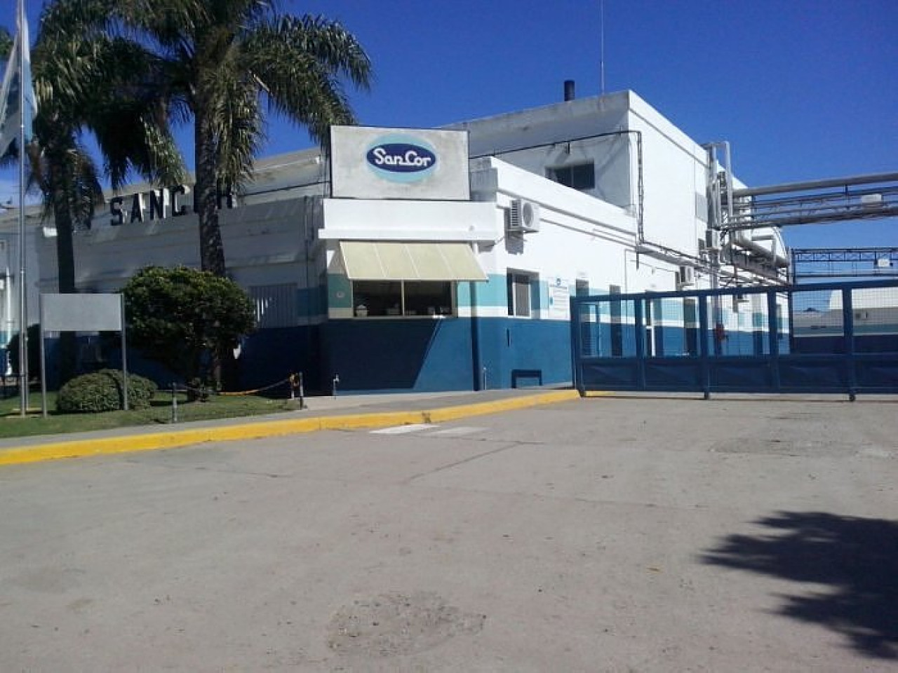 Planta de SanCor en San Guillermo, Santa Fe. Foto: Radio Belgrano.