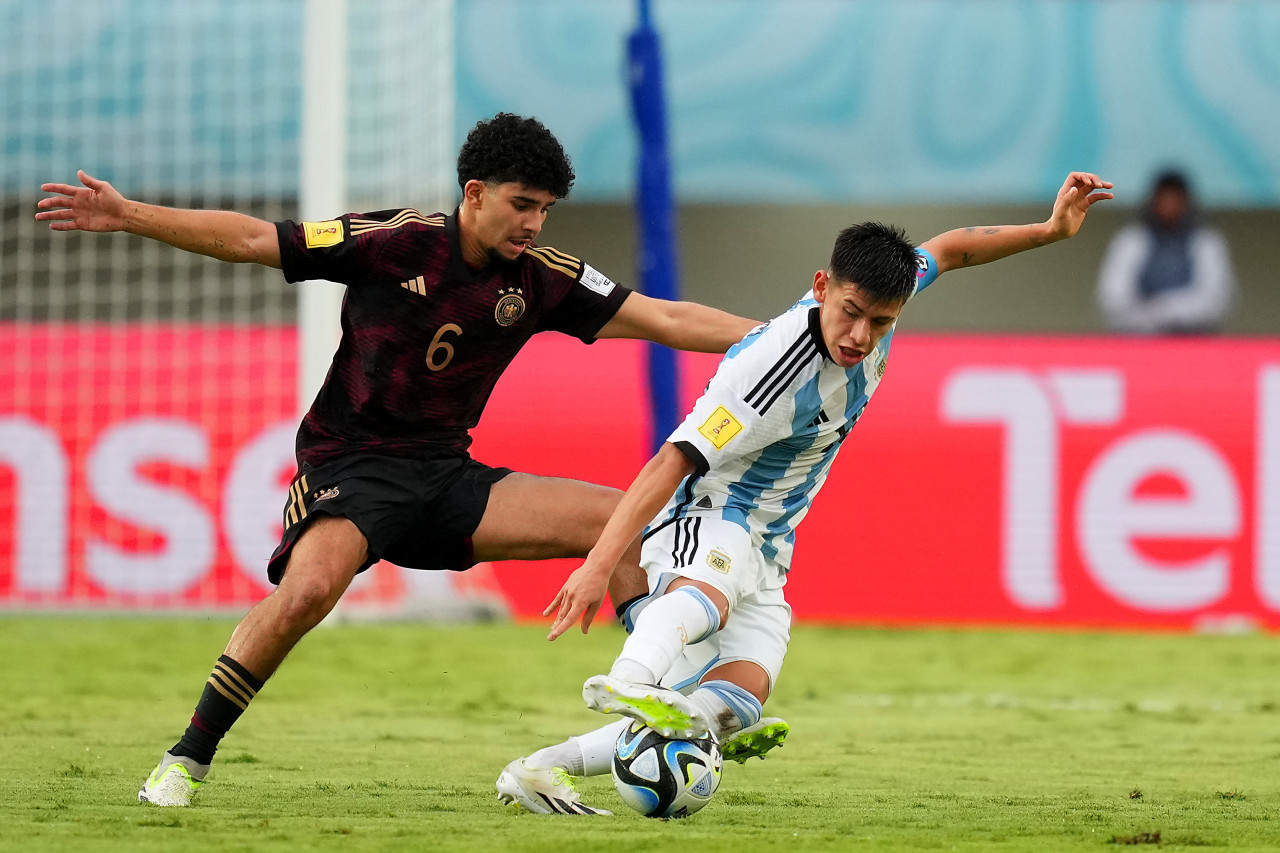 Argentina Sub 17 cayó ante Alemania en el Mundial de Indonesia 2023. Foto: Twitter.