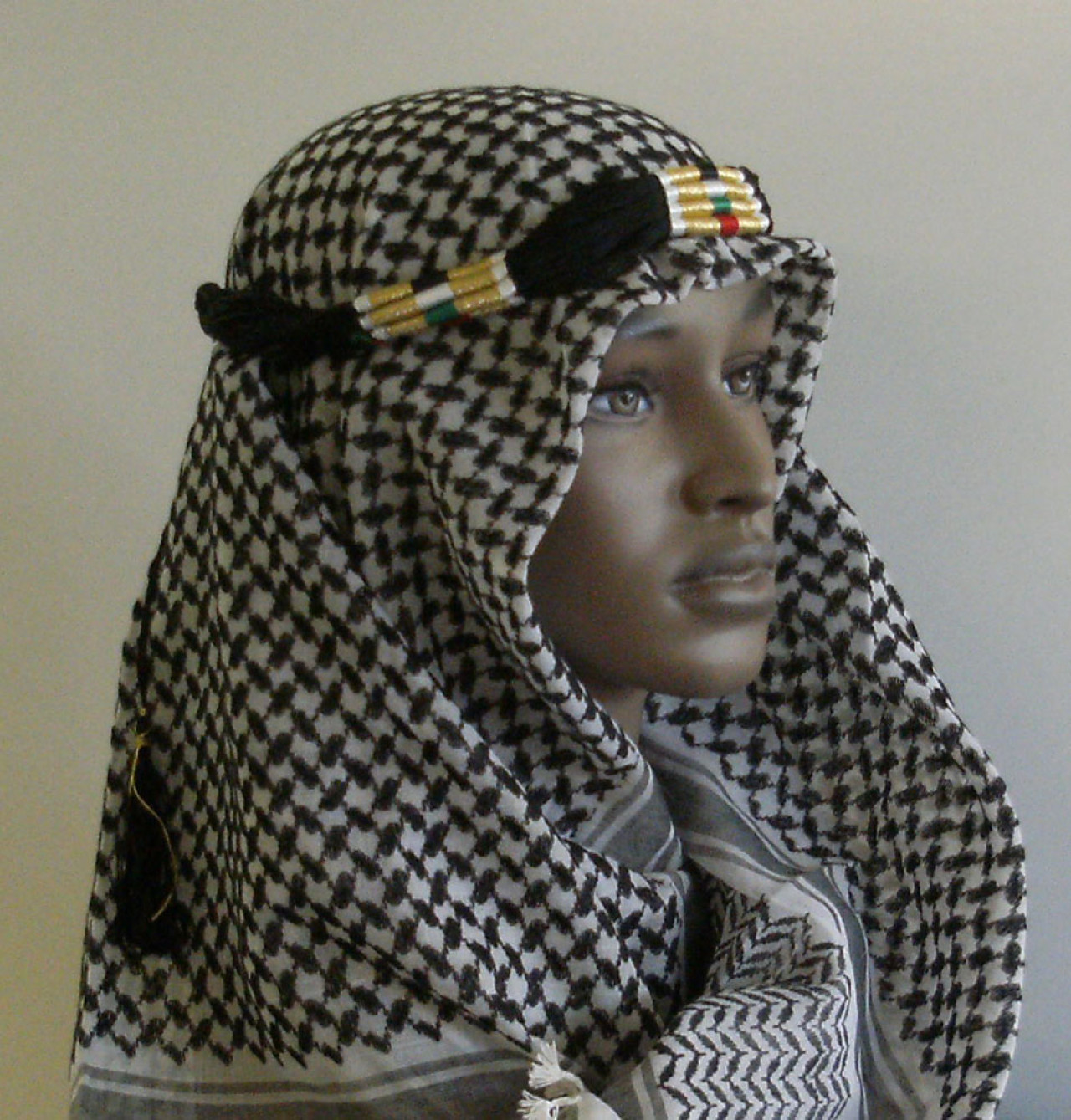 Kufiya, el ícono emblemático de Palestina. Foto: Wikimedia Commons.