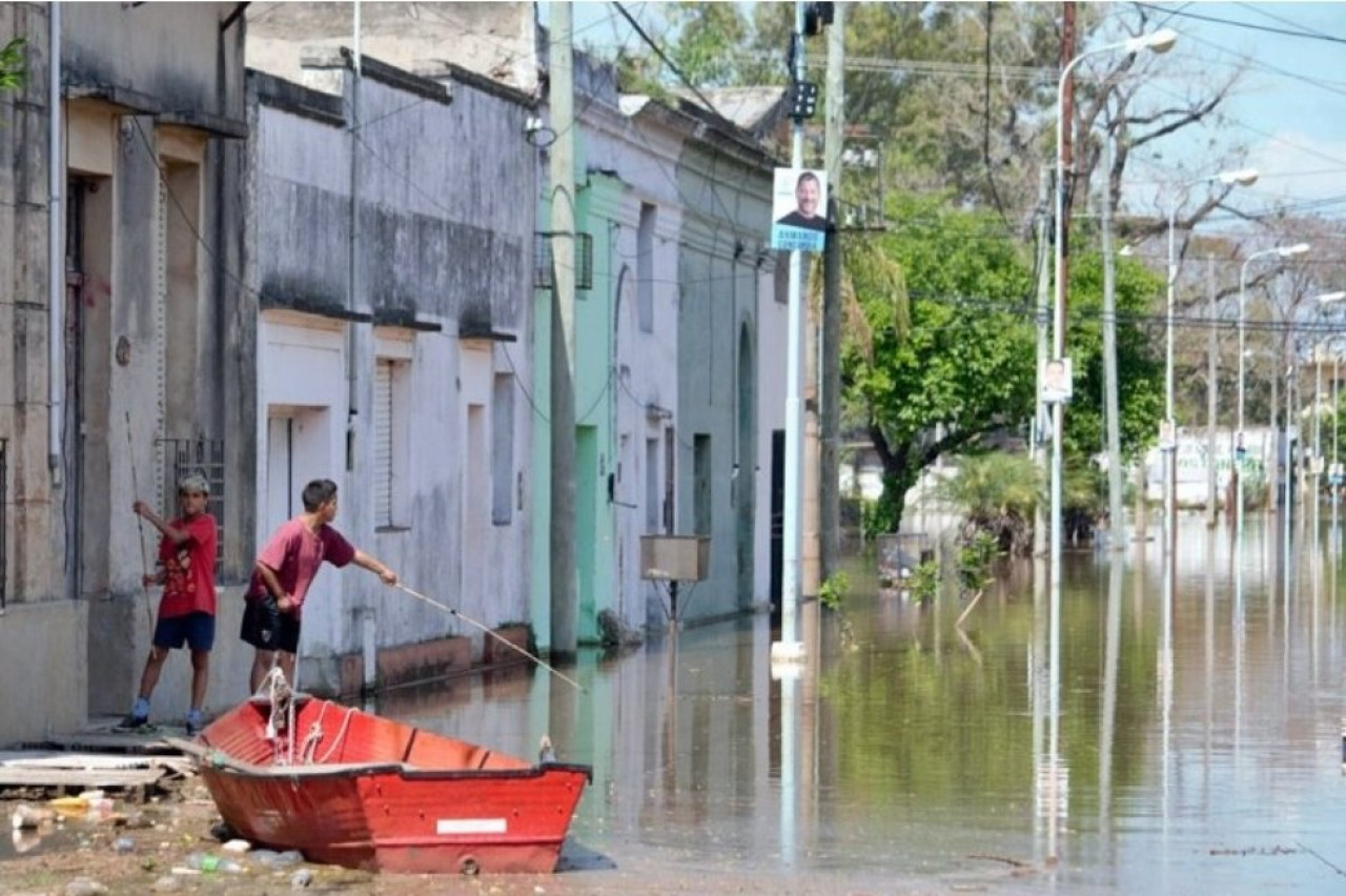 Inundaciones en Concordia, Entre Ríos. Foto: X/ @Estacion_bcp
