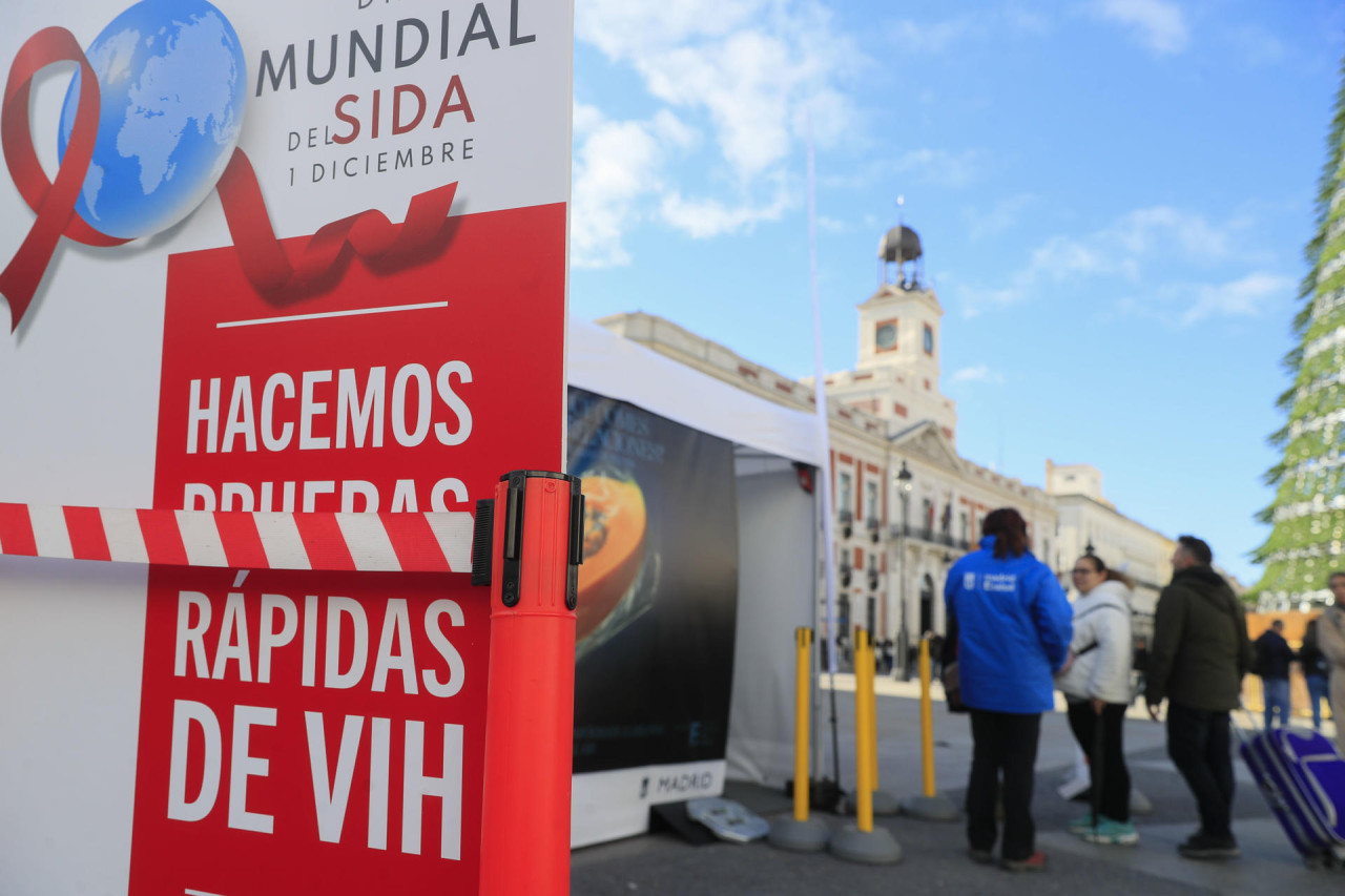 Campañas en el mundo contra el VIH. Foto: EFE.