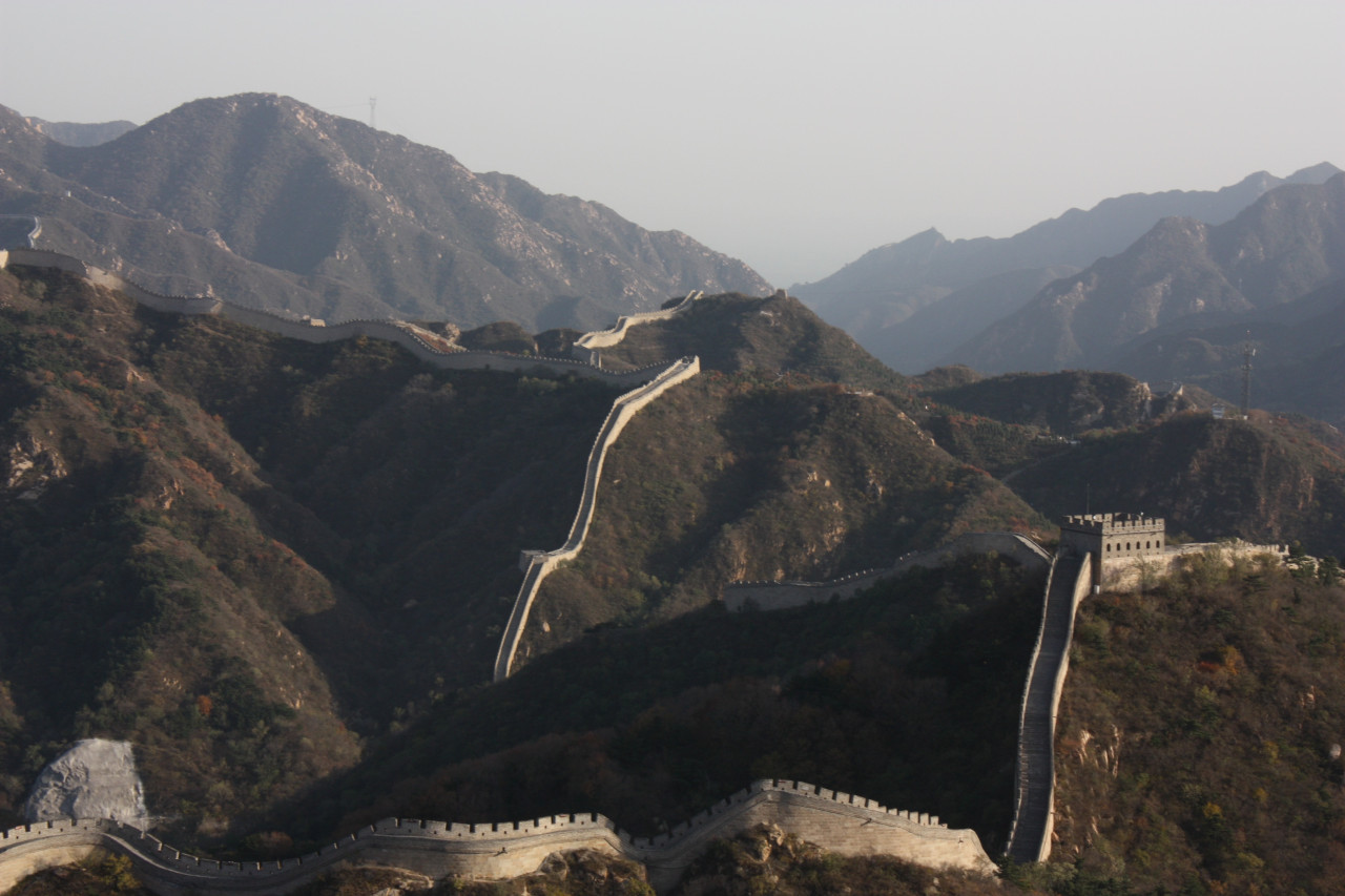 the great Wall of China.  Photo: Unsplash.