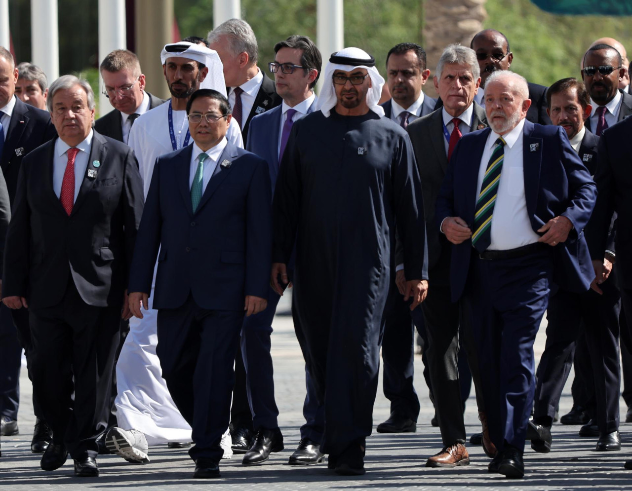 El presidente de Brasil, Lula da Silva, presente en la COP28 en Dubai. Foto: EFE.