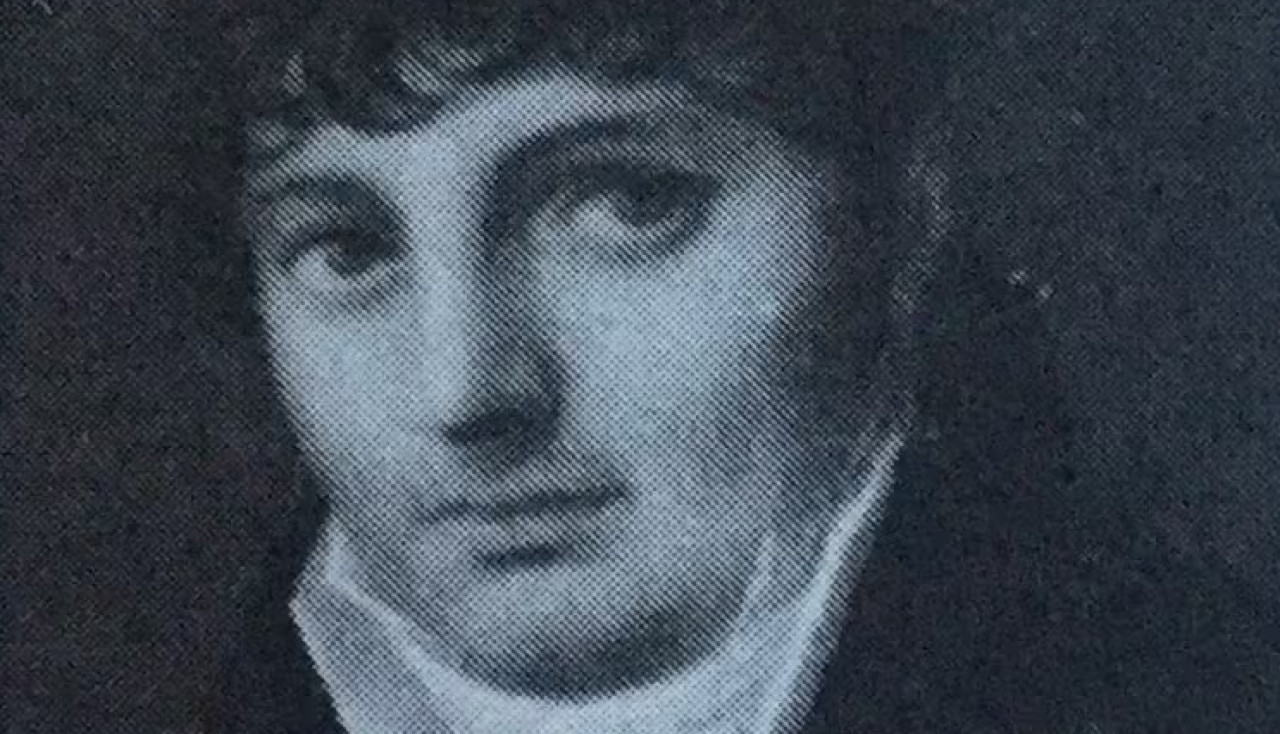 Retrato de un joven Manuel Belgrano en 1793