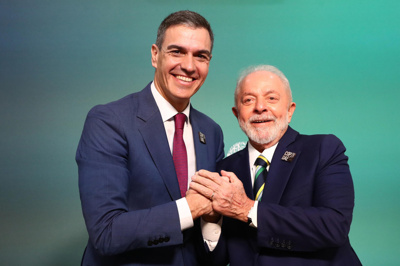 Pedro Sánchez y Lula da Silva en la COP28. Foto: EFE