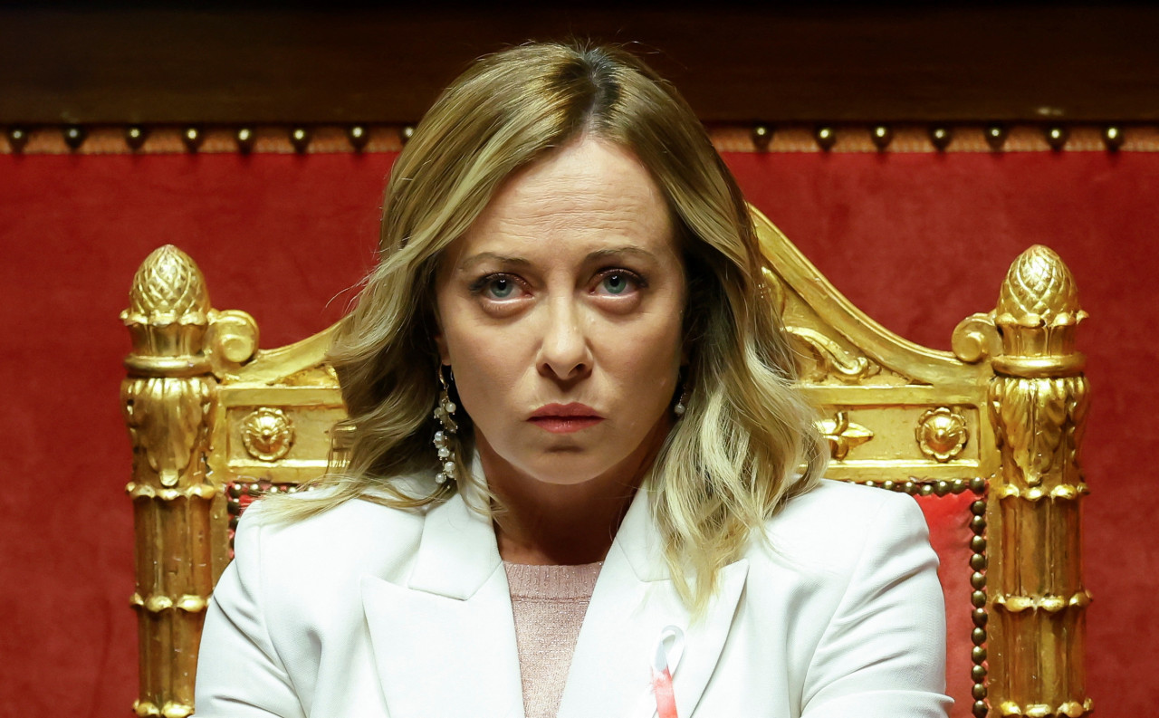 Giorgia Meloni, primera ministra de Italia. Foto: Reuters.