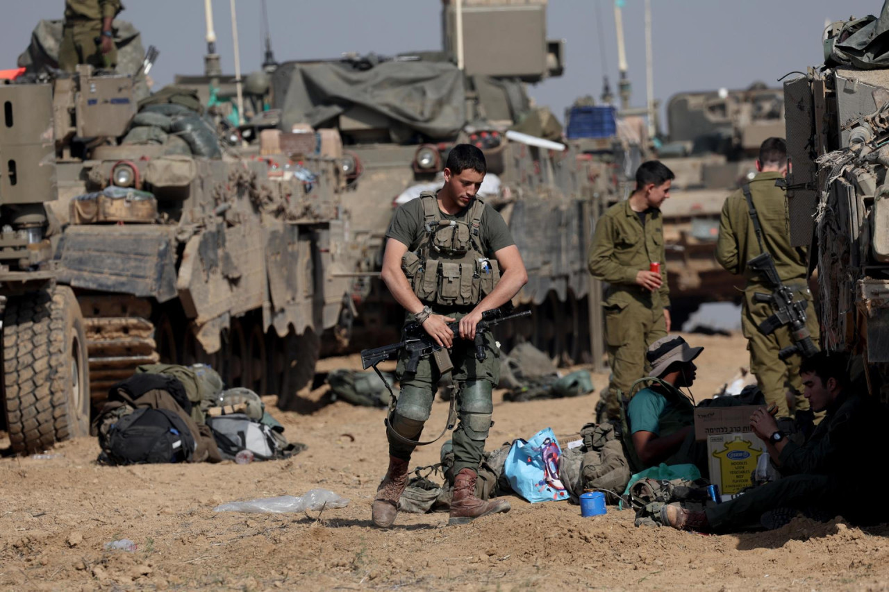 Soldados israelíes en Gaza. Foto: EFE