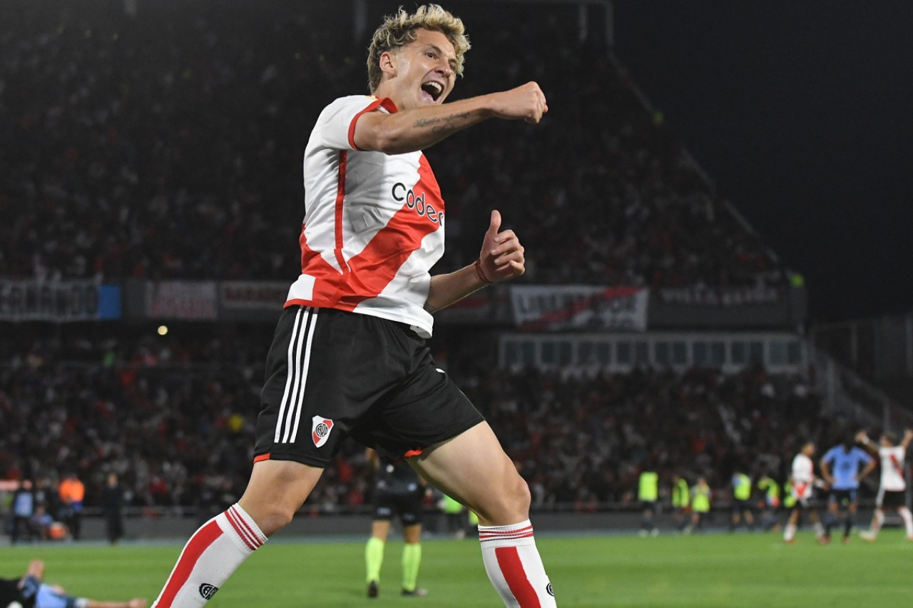 Facundo Colidio; River Plate vs. Belgrano; Copa de la Liga. Foto: Télam.