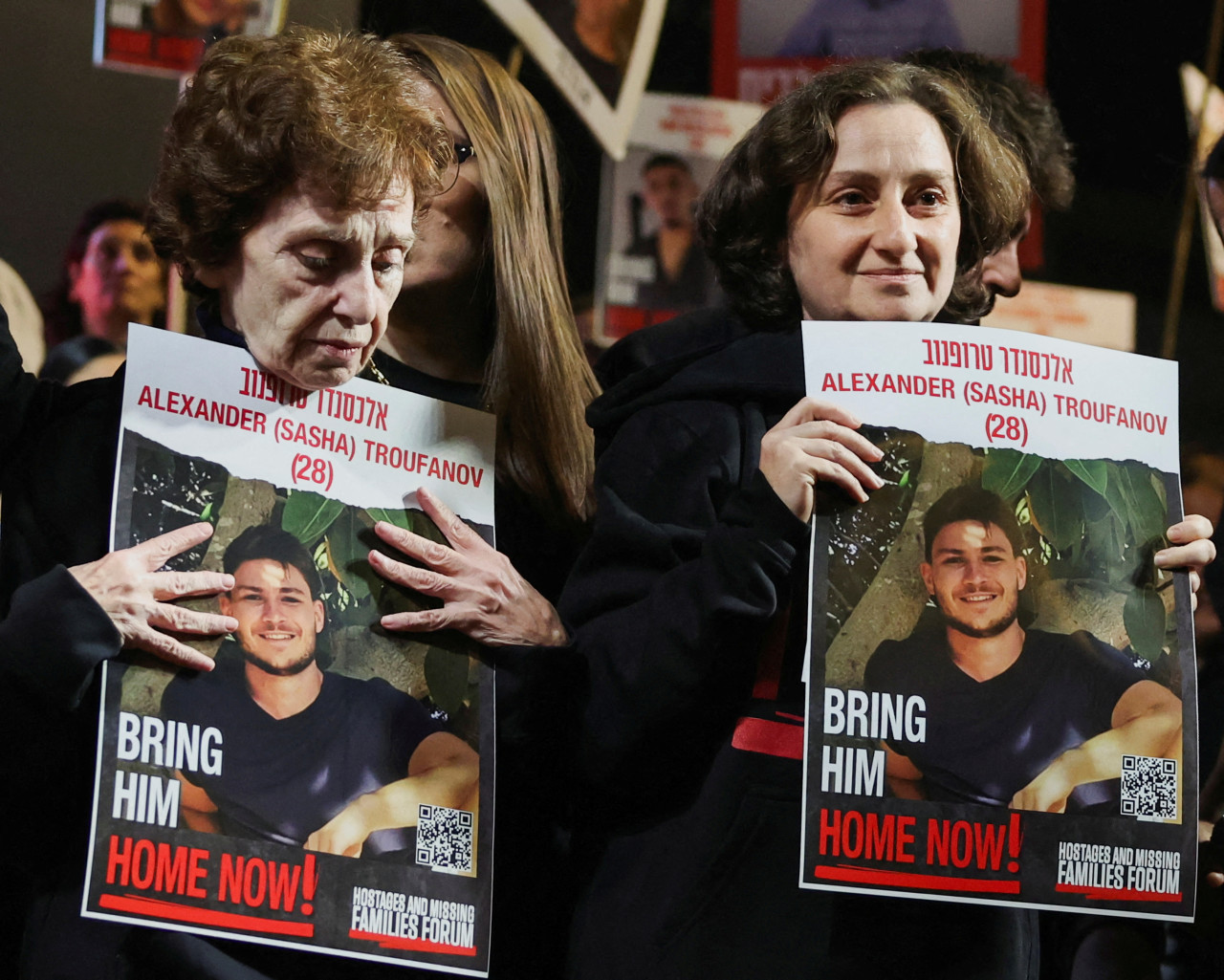 Familias piden al Gobierno israelí que se esfuerce por traer a todos los rehenes. Foto: Reuters.
