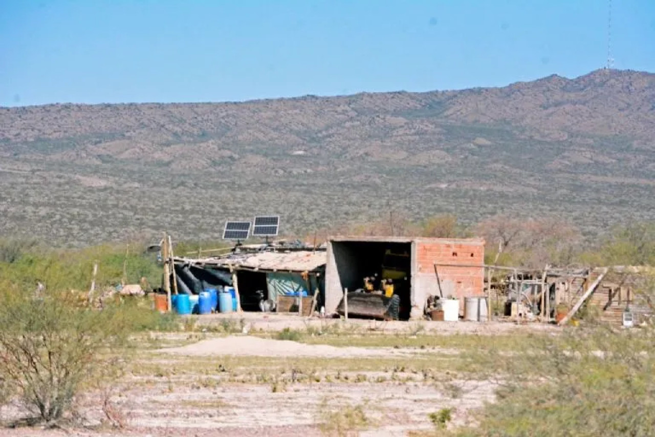 Así es la casa donde vive la única familia de Matagusanos. Foto: Tiempo de San Juan.