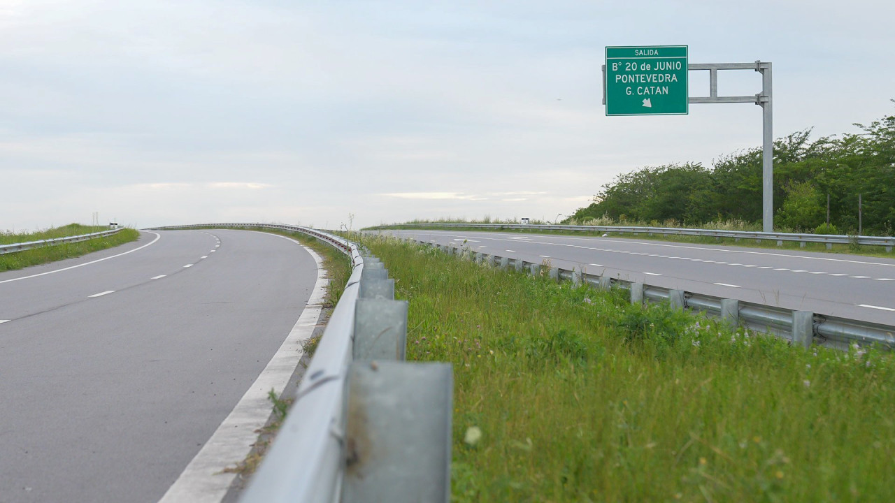 Parte del tramo de casi 50 kilómetros de la autopista Presidente Perón inaugurado. Foto: X.