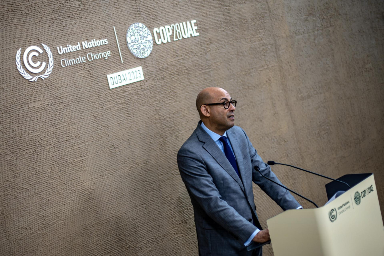 Simon Stiell, secretario ejecutivo de la Convención Marco de la ONU para el Cambio Climático. Foto: EFE.