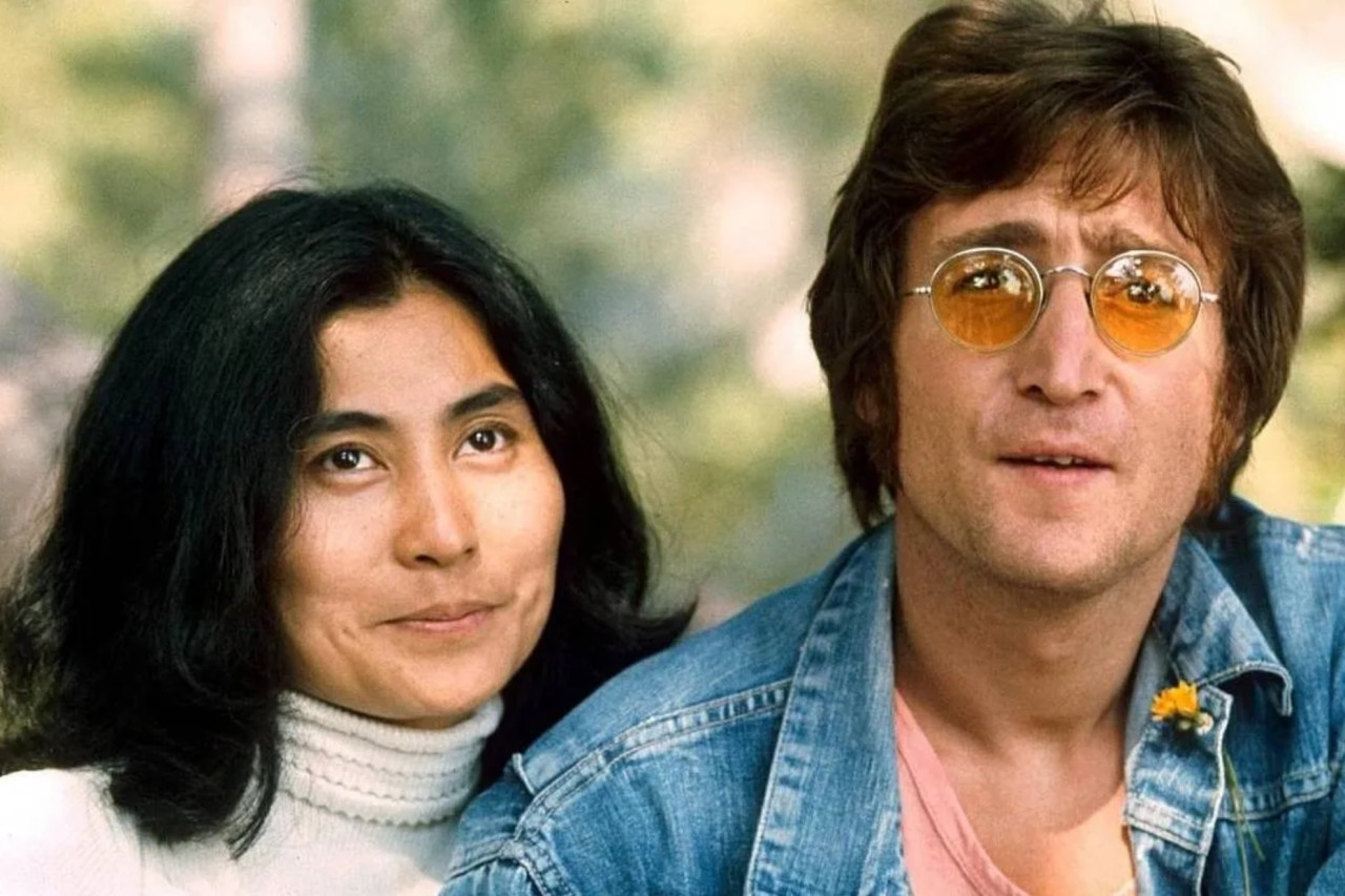 John Lennon y Yoko Ono. Foto: Archivo.