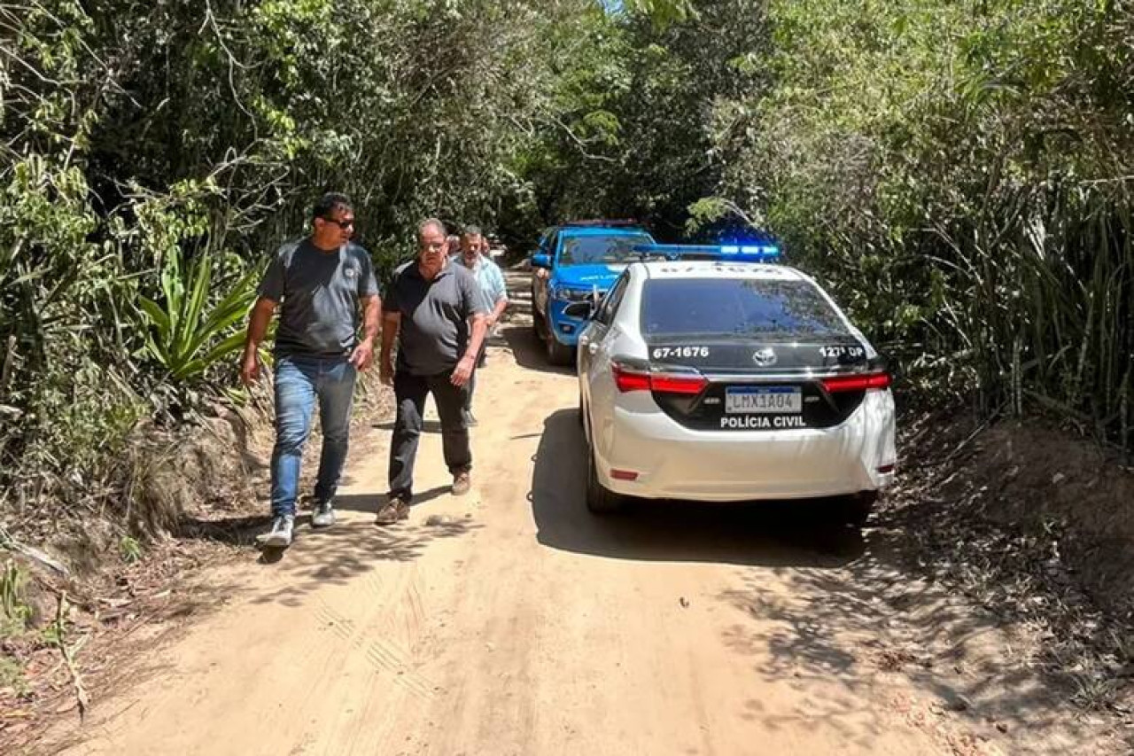 La zona donde se encontró el cadáver. Foto: G1 Brasil