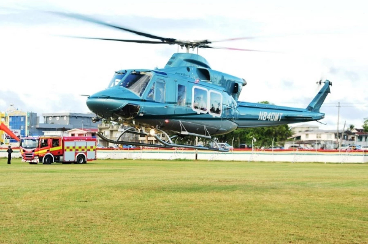 Helicóptero de la Fuerza de Defensa de Guyana.