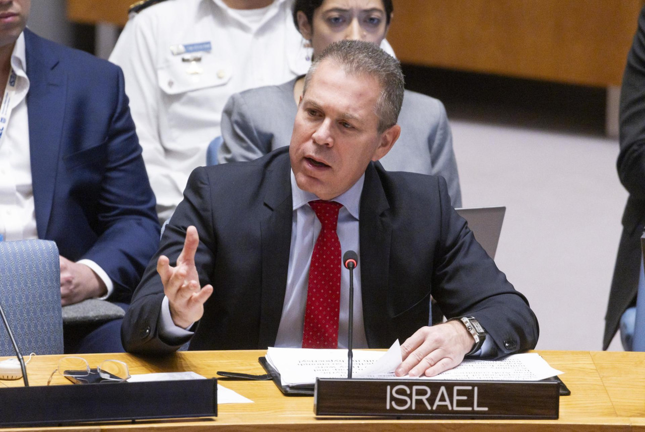 Gilad Erdan, representante israelí ante la ONU. Foto. EFE.